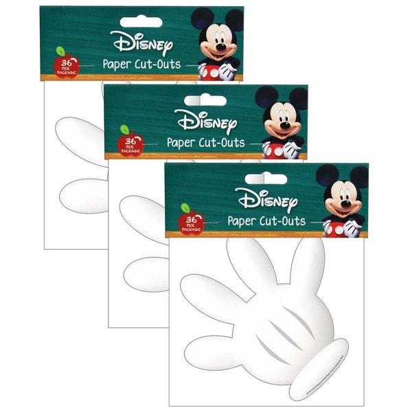 Eureka Mickey Mouse Clubhouse® Hand Paper Cut Outs, 36 Pieces, PK3 841001